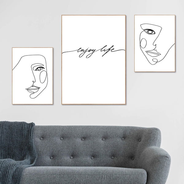 Gesichtslinie 1 | POSTERBAND