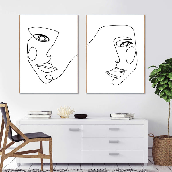 Gesichtslinie 1 | POSTERBAND