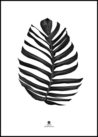 Dschungelblatt schwarz | POSTERBAND
