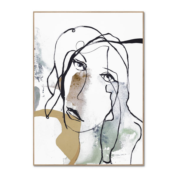 Line Art Girl 1 | Plakatbrett