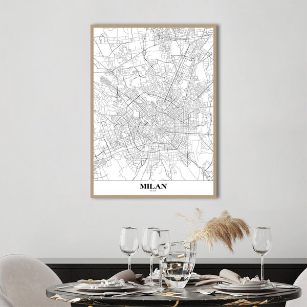 Karte Mailand | POSTER