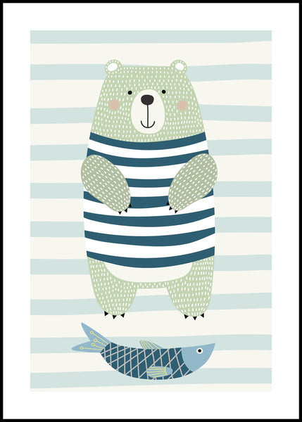 Nordischer Bär | Plakatbrett