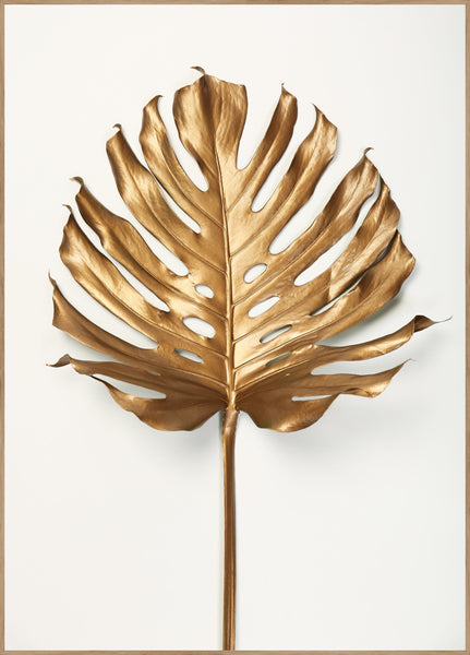 Monstera Blattgold | Plakatbrett