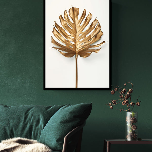 Monstera Blattgold | POSTER