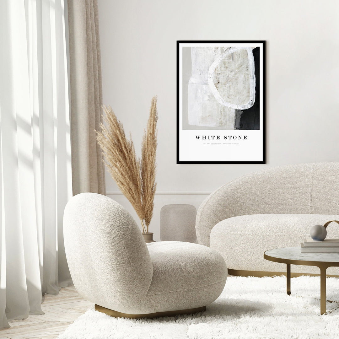 Weißer Stein | FINE ART BOARD
