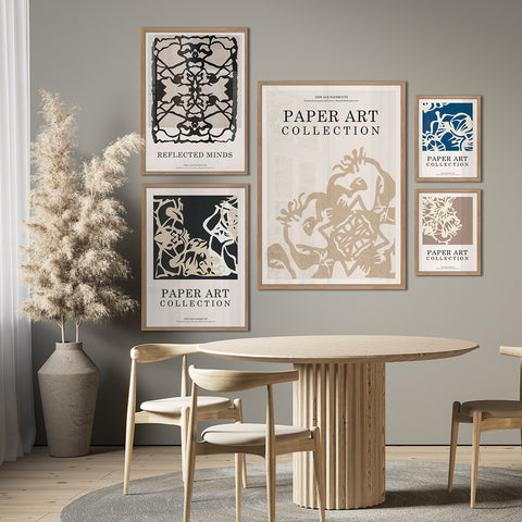 Papiergeschnittenes Poster