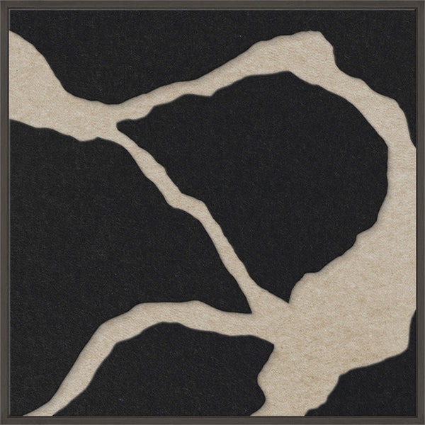 Quiet Friction square 2 | ACOUSTIC ART | Black