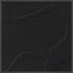 Quiet Friction square 1 | ACOUSTIC ART | Black