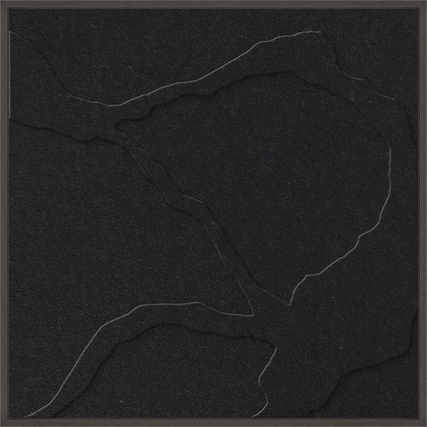 Quiet Friction square 1 | ACOUSTIC ART | Black