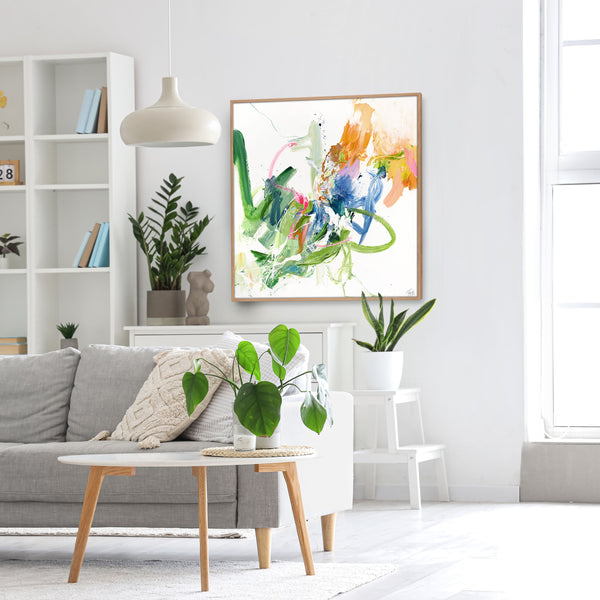 Vertrauliches Grün | Gemischtes Gemälde