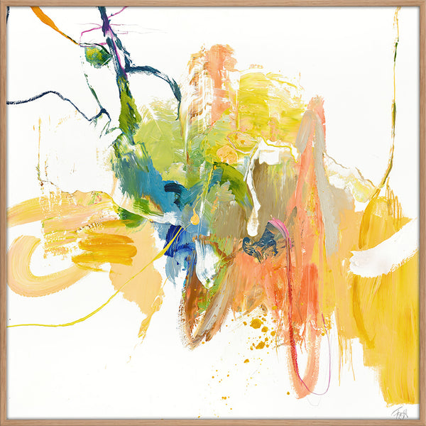 Vertrauliches Gelb | Gemischtes Gemälde