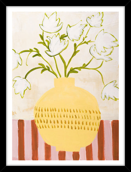 Gelbe Vase | Kunstbrett