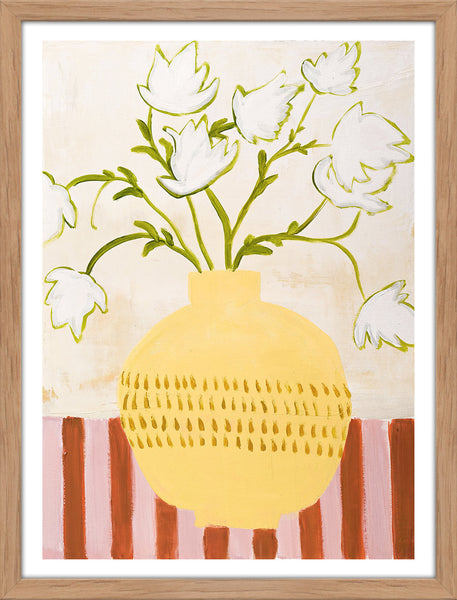 Gelbe Vase | Kunstbrett