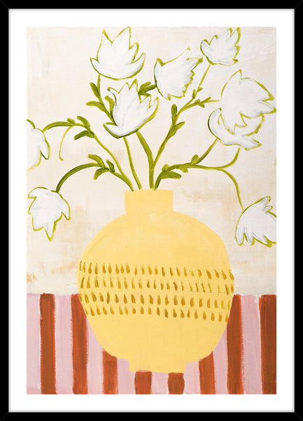 Gelbe Vase | Kunstbrett