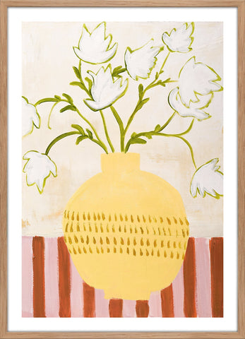 Gelbe Vase | Kunstbrett
