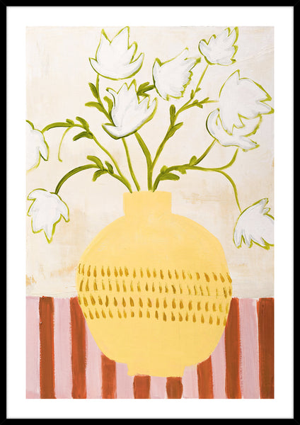 Gelbe Vase | Kunstbrett