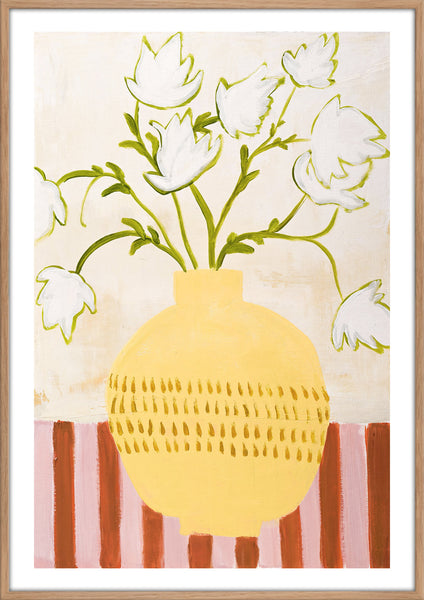 Gelbe Vase | Kunstbrett