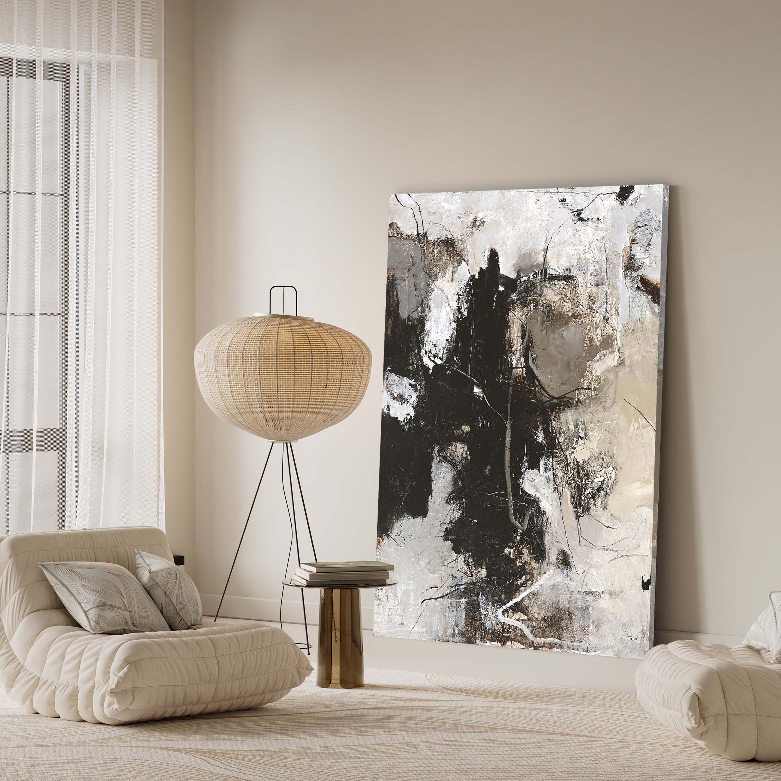 Erde gebunden | Unika -Malerei 118x150