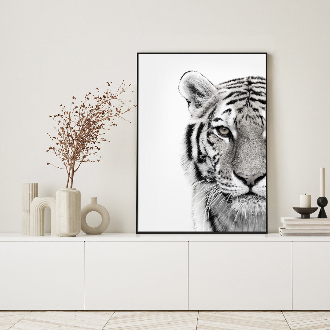 Weißer Tiger | Plakatbrett