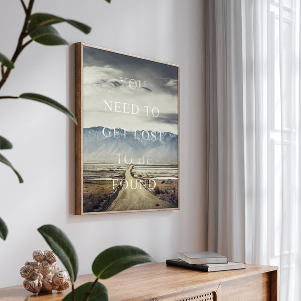 Sich verlaufen | Plakatbrett
