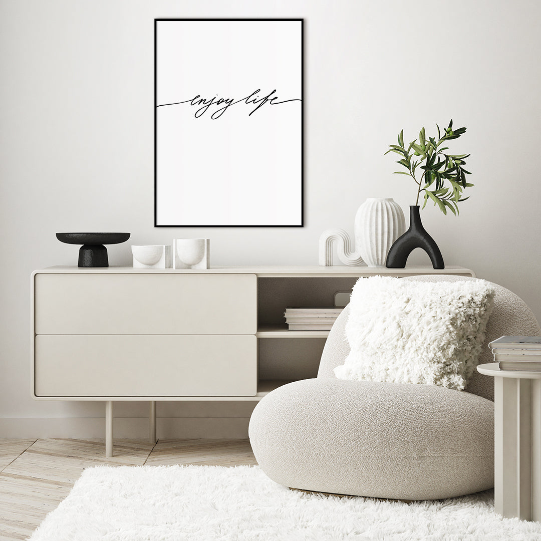 Genieße das Leben | Plakatbrett