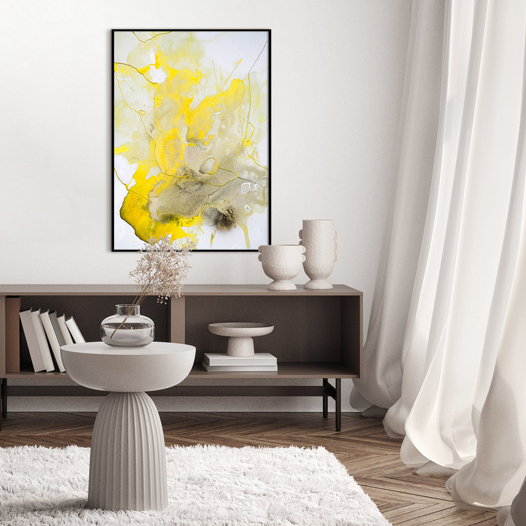 Gelbe Linie | Plakatbrett
