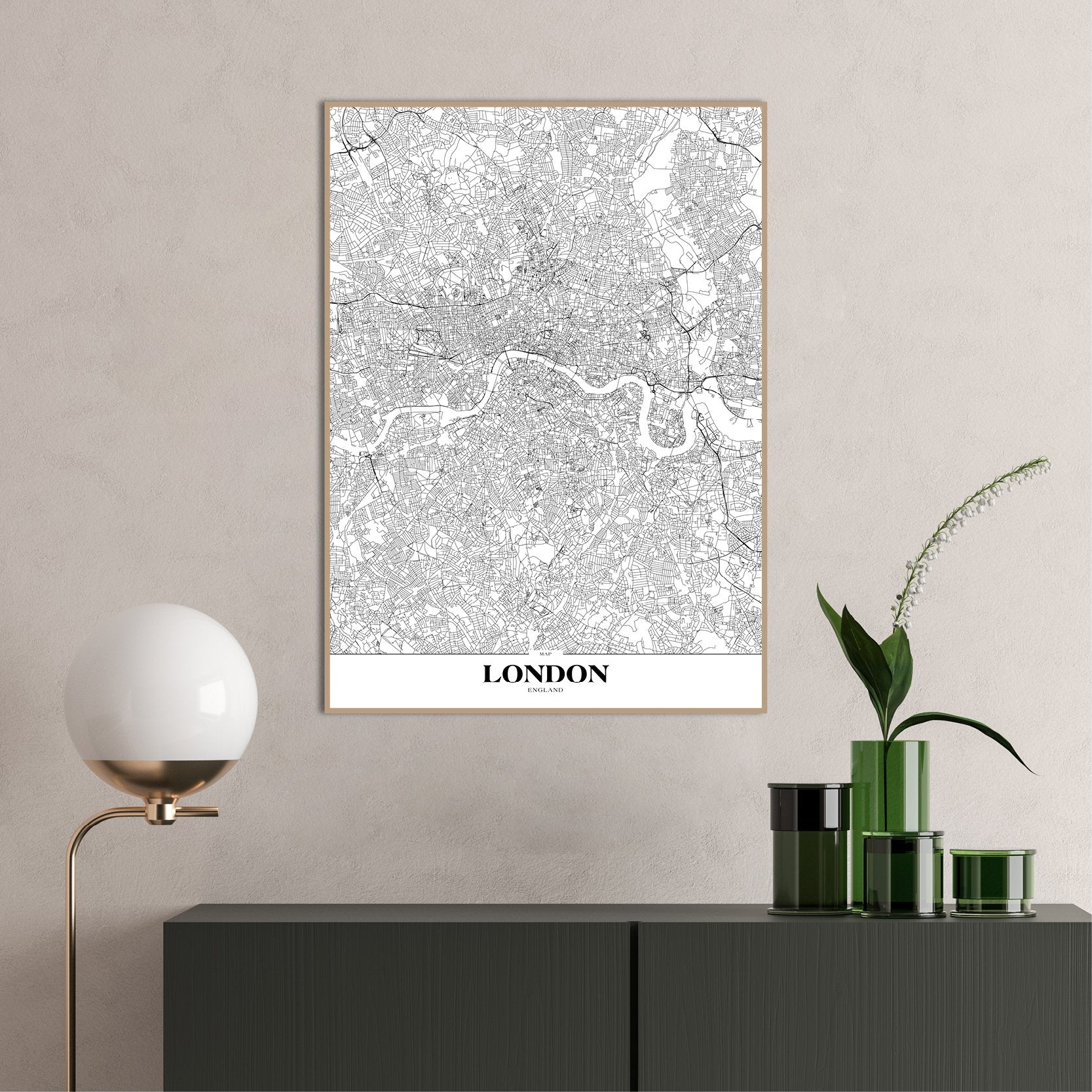 Karte London | POSTERBAND