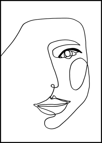 Gesichtslinie 1 | Plakatbrett