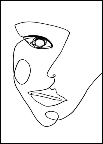 Gesichtslinie 2 | Plakatbrett
