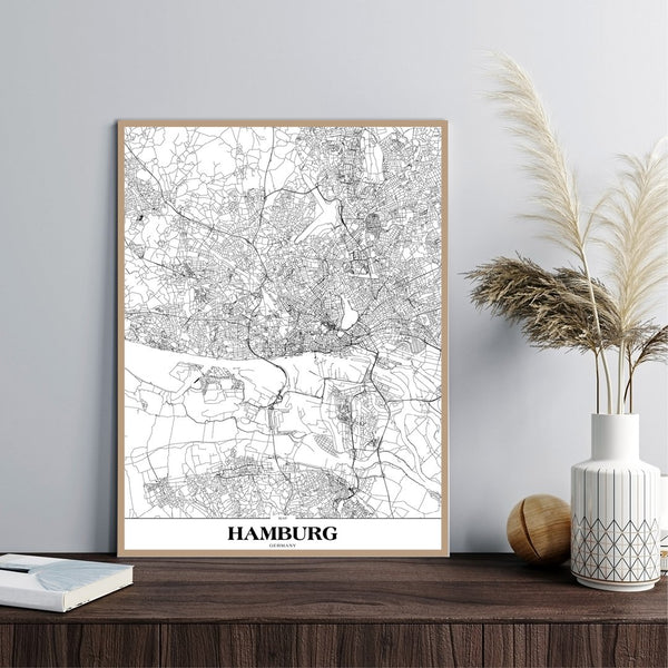 Karte Hamburg | POSTER