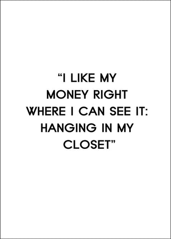 Ich mag mein Geld | POSTER