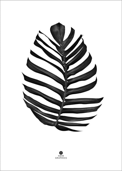 Dschungelblatt schwarz | POSTER