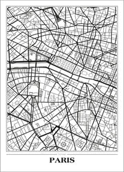 Karte Paris White | POSTER