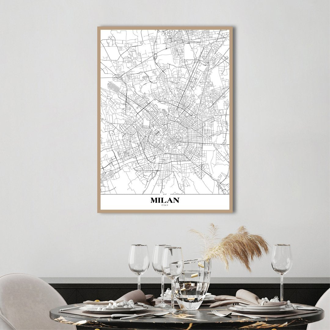 Karte Mailand | POSTER