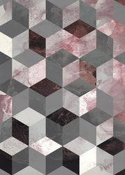 Würfel Rose | POSTER