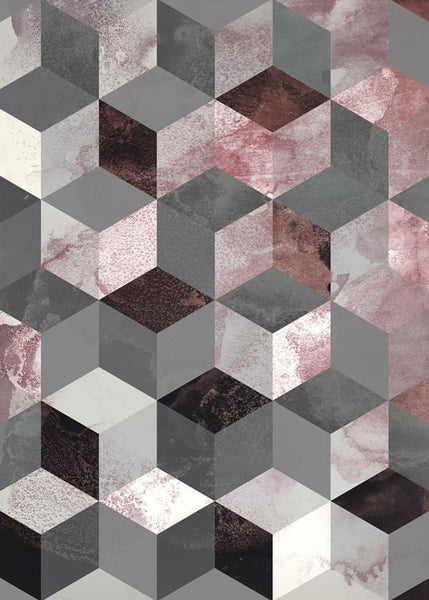 Würfel Rose | POSTER