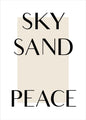 Sky Sand Frieden | POSTER