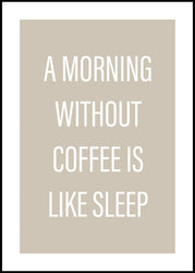 Ohne Kaffee | Plakatbrett