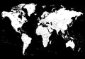 WorldMap schwarz | Plakatbrett