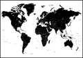 Weltmap weiß | Plakatbrett