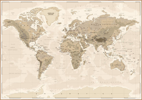 Worldmap Vintage | Poster