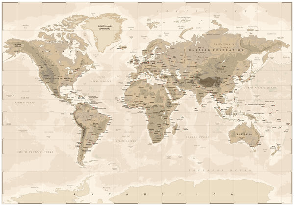 WorldMap vintage | POSTER