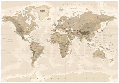 WorldMap vintage | POSTER