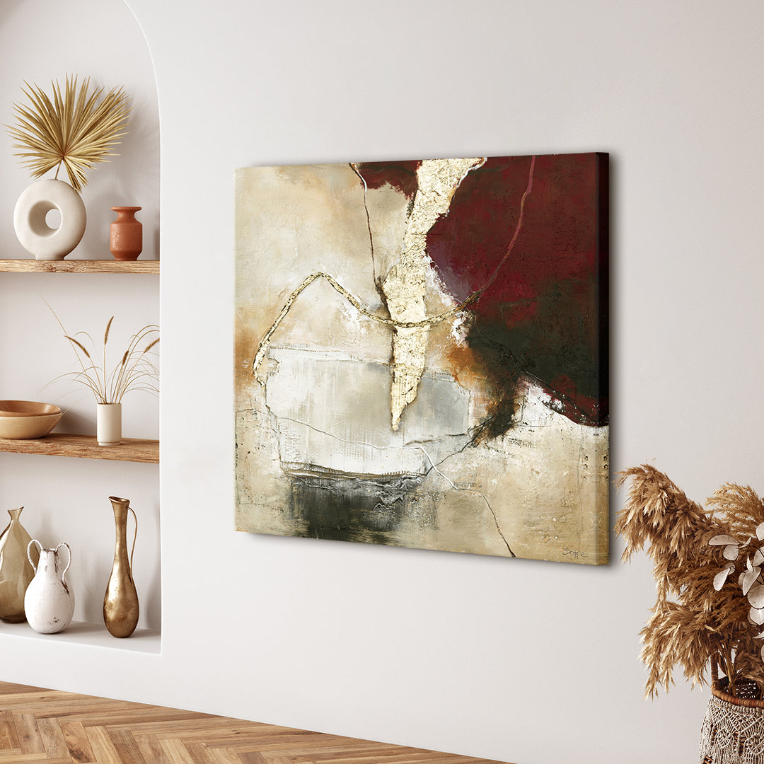 Golden View / 100x100 cm | Wertmalerei