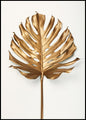 Monstera Blattgold | Plakatbrett