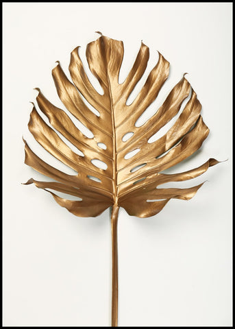 Monstera Blattgold | Plakatbrett