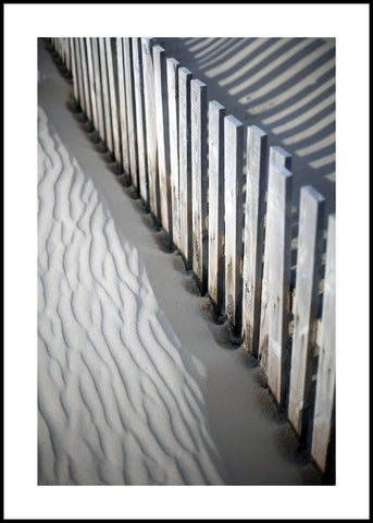 Sandy Fence | Ingelijste print