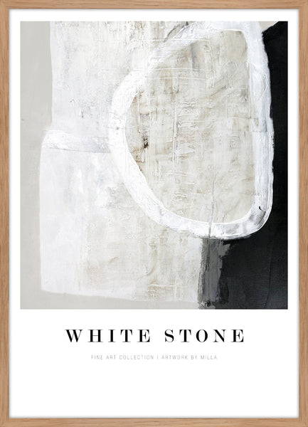Weißer Stein | Kunstbrett